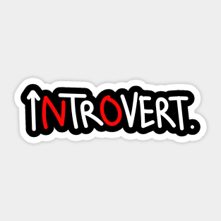 NO introvert Sticker